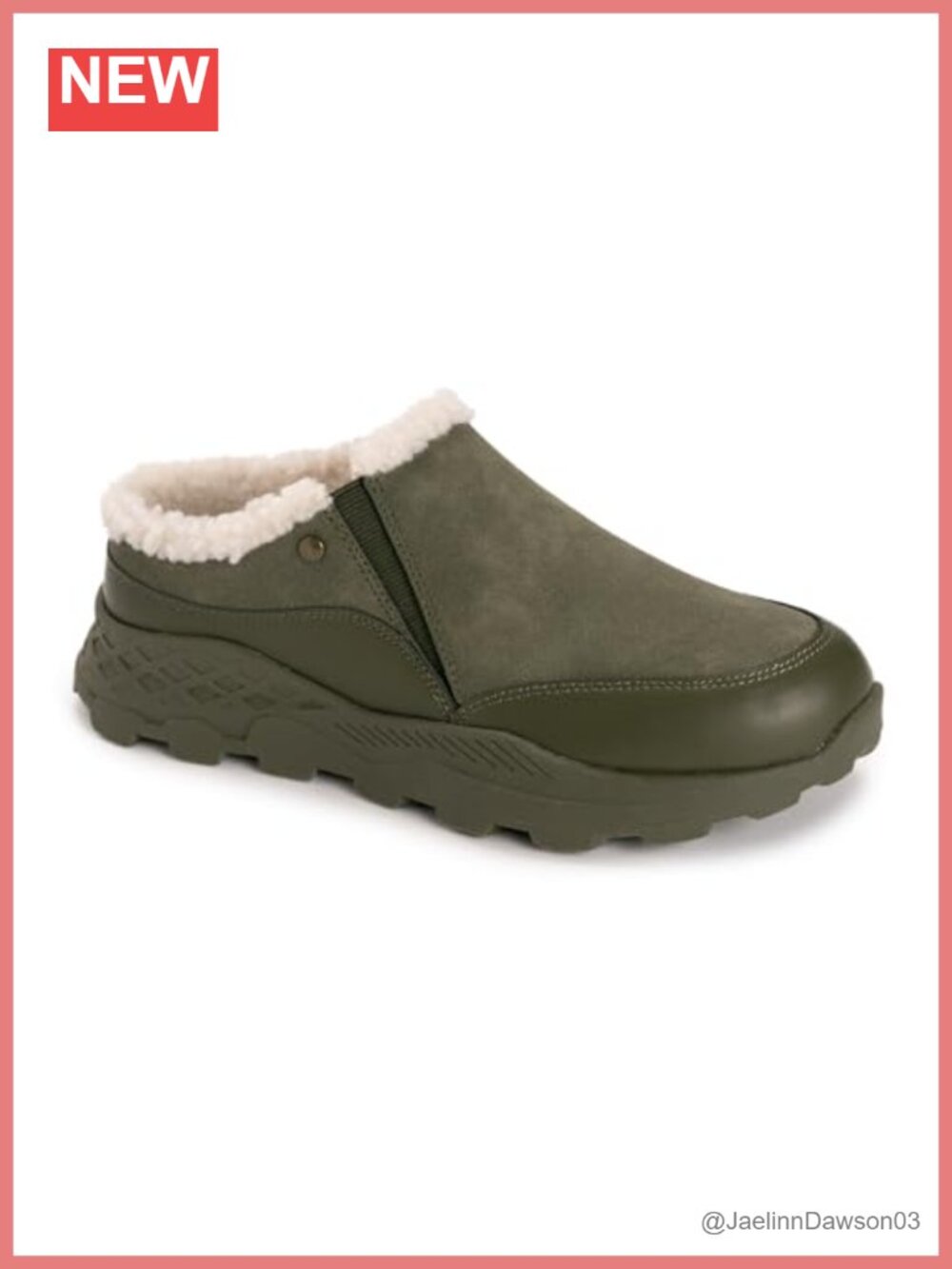 Women's Mule Clog Slip-On Stretch Side Water Repellent Leather Sole